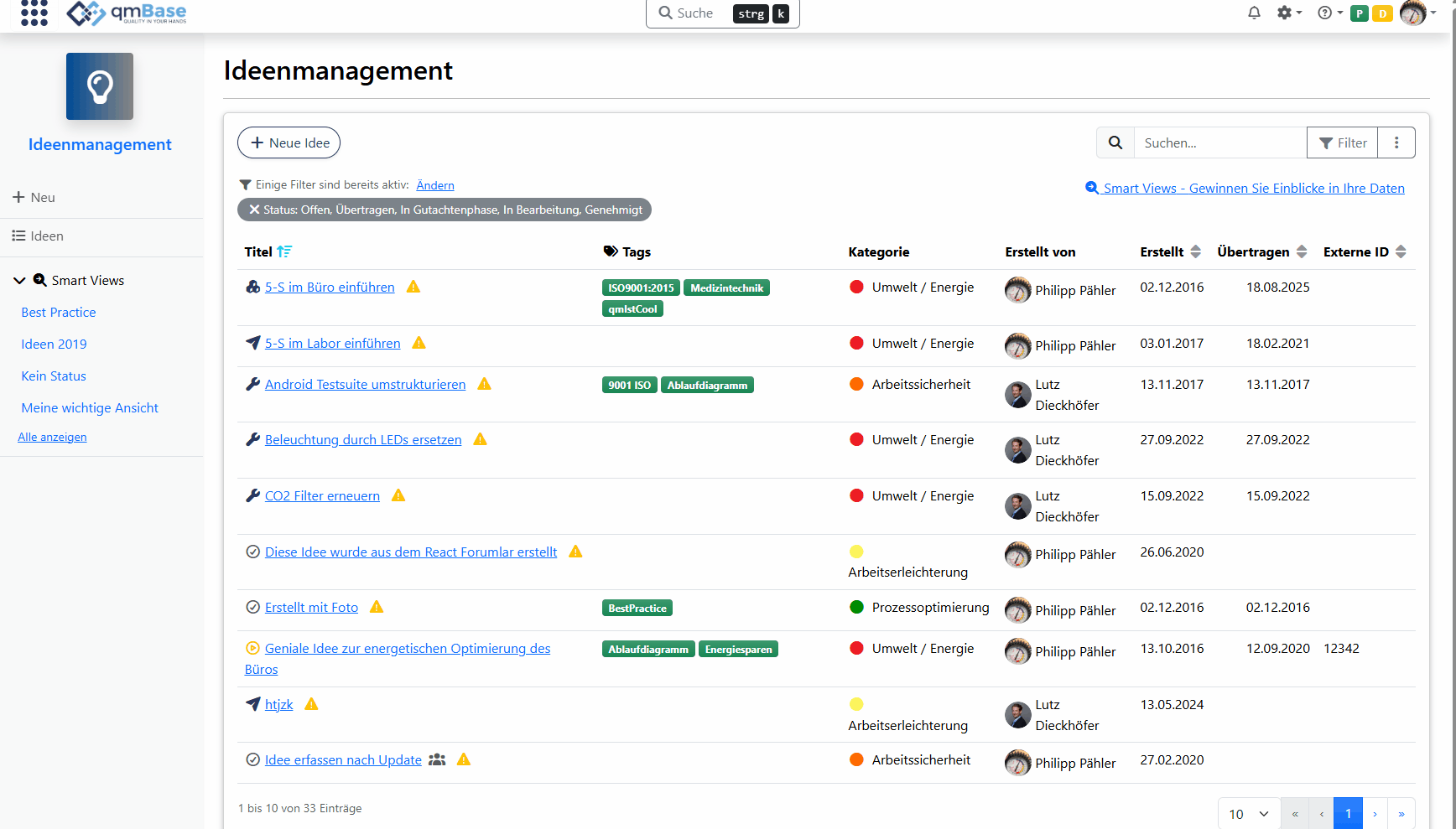 Ändern der Reihenfolge von Tabellenspalten