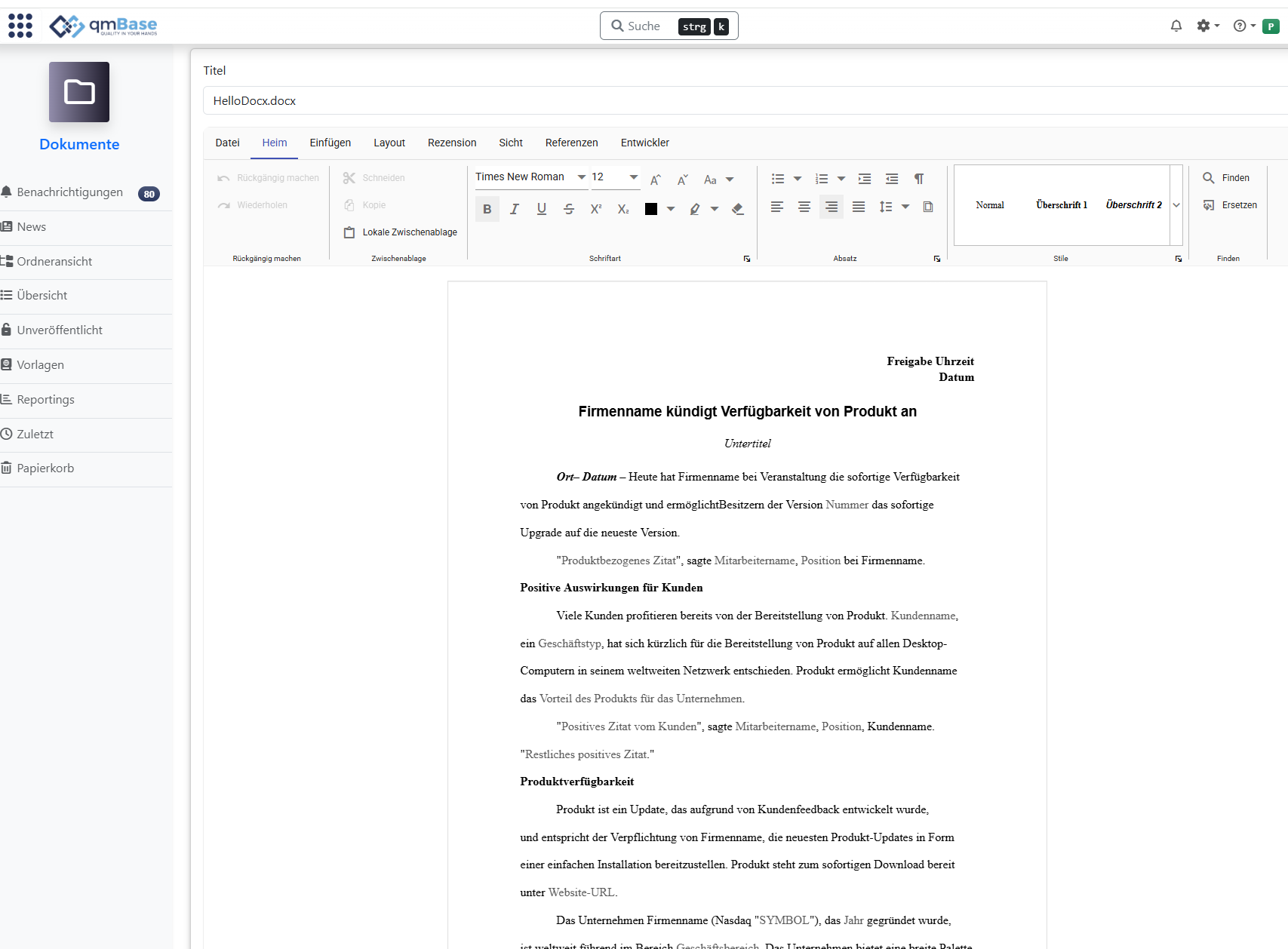 Docx Editor