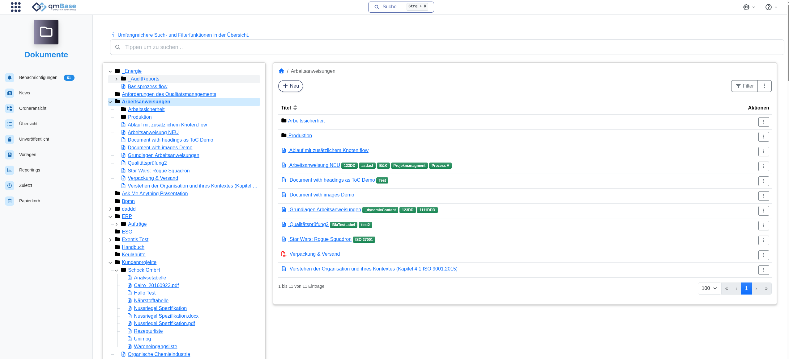 Ordnerbaum Screenshot