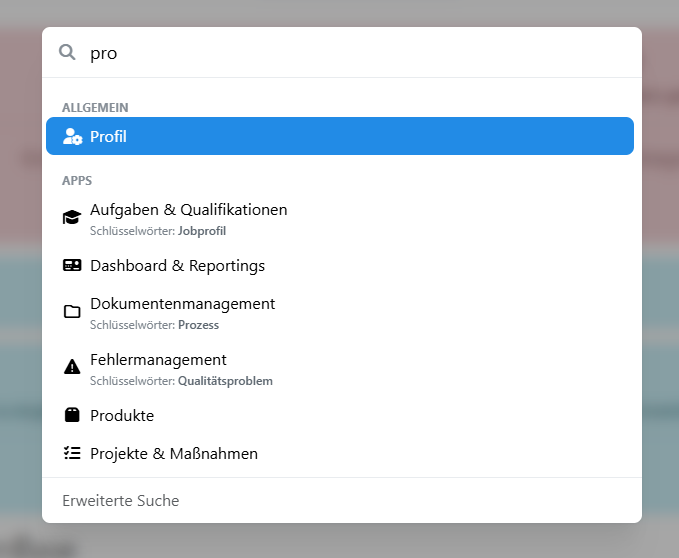 Unsortierte Suchergebnisse in Spotlight